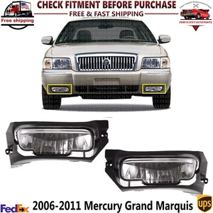 Front Fog Light Assembly Left & Right Side For 2006-2011 Mercury Grand Marquis - Bild 1 von 13