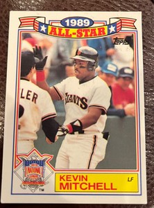 1990 TOPPS 1989 ALL STAR KEVIN MITCHELL SF Giants #6 of 22