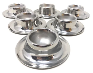 6 Metall Eierbecher Ø ca. 8,5 cm - Bild 1 von 3