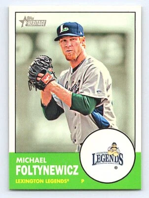 2012 Topps Heritage Minor League Mike Foltynewicz #64   Lexington Legends - Image 1 of 2