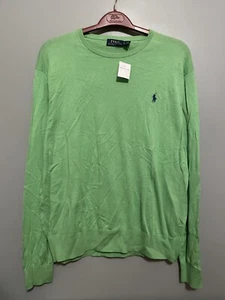 NWT Polo Ralph Lauren Spring Lime Sweatshirt Green Size XL Long Sleeve (B241) - Picture 1 of 6