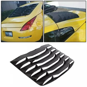 For Nissan 350Z 03-08 Matte Black Rear Windshield Louvers Cover ABS - Picture 1 of 11