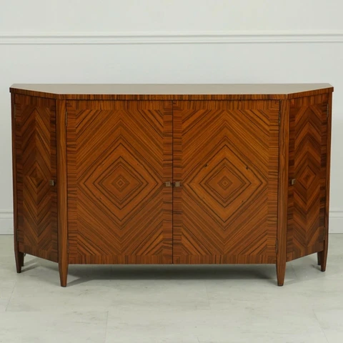 Stunning Rosewood Server Cabinet Double Door Deco style Cover