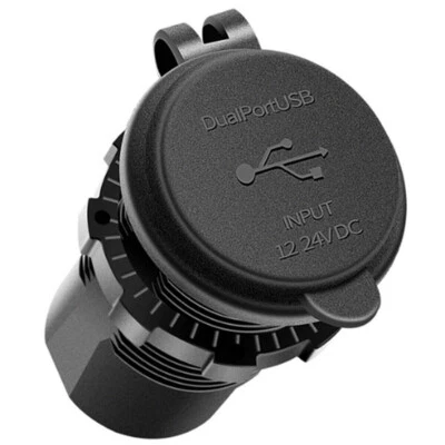 Quick Car Cigarette Lighter Socket Outlet Charger Dual USB Power Adapter Plug  - Image 1 of 4