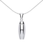 Silver Jewelco London Cremation Urn Locket Necklace 18 inch