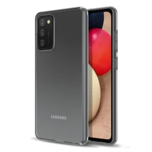 For Samsung Galaxy A02s Case Clear Hybrid Flexible Silicone TPU Protective Cover - Picture 1 of 7