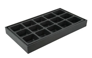 Black Plastic Stackable Display Tray with Compartment Insert Jewellery Storage - Picture 1 of 12
