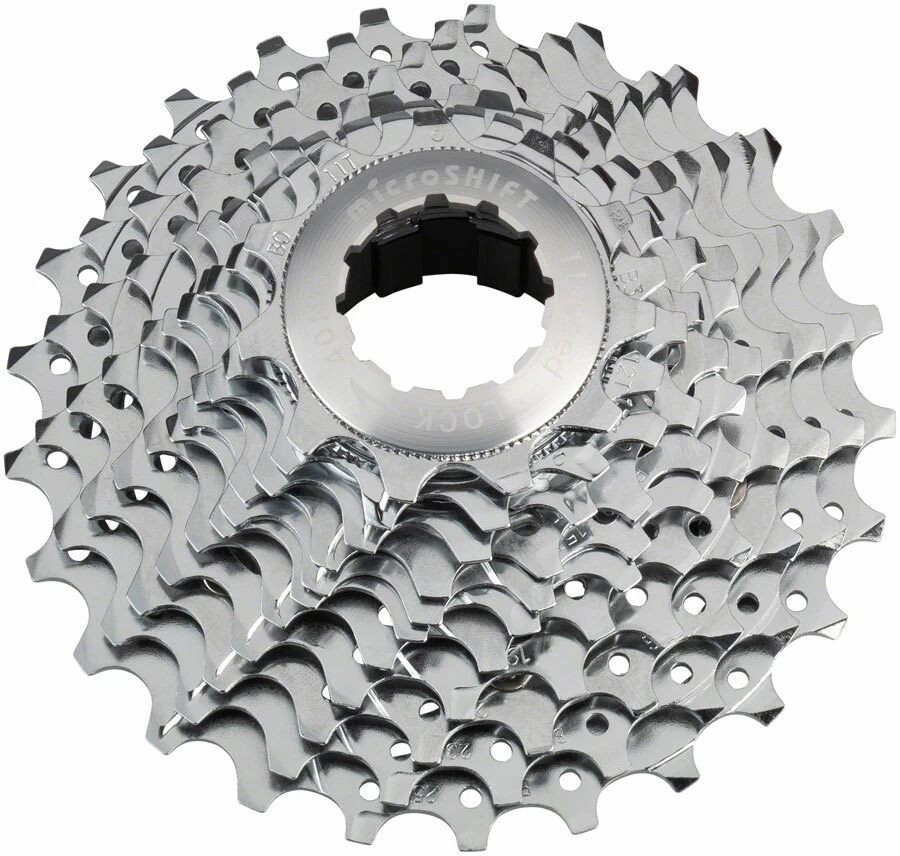 microSHIFT G11 Cassette - 11 Speed, 11-25t, Chrome Plated, With Spider - Image 1 of 1