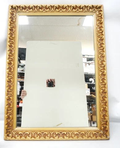 Mirror Framed Width 22" by 30" 1/2 Wall Hanging Decorative Arts Cover