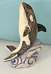 Estatuilla Escultura Cerámica Casa Fernández Ventures Orca Ballena - Imagen 1 de 6