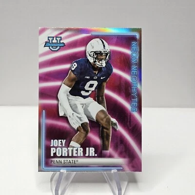 2022 Bowman University Joey Porter Jr Neon Neophytes Refractor #NN16 - Image 1 of 2