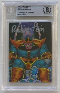 JOE RUBINSTEIN SIGNED 1992 COMIC IMAGES SILVER SURFER #42 THANOS BECKETT AUTO