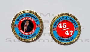 Präsident Donald Trump SIEG FÜR PATRIOTEN Maga 45/47 Neuheit Münze - Bild 1 von 1