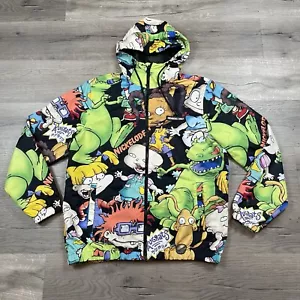 MEMBERS ONLY Nickelodeon RUGRATS Colorful Mesh Lined Hooded Windbreaker Men's M - Picture 1 of 19