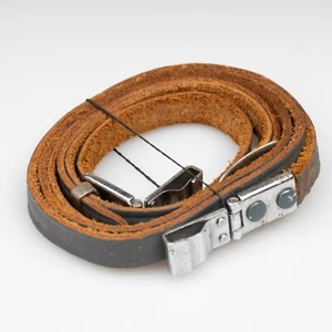 Original Grey Genuine Leather Strap Yashica 44 Camera TLR Japan Eveready w Clips - Picture 1 of 22