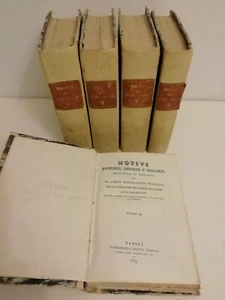MOTIVI RAPPORTI, OPINIONI E DISCORSI...FORMAZIONE CODICE NAPOLEONE 1838- SIBILLA - Foto 1 di 1