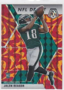 2020 Panini Mosaic Jalen Reagor Rookie NFL Debut Orange Reactive Prizm #271 RC - Picture 1 of 2