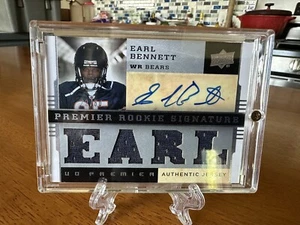 2008 UD Upper Deck Premier #/60 Earl Bennett RPA Rookie Patch Auto RC BEARS - Bild 1 von 2