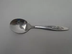 Evenflo ? Stainless Baby Toddler Spoon Rose Glossy Taiwan made - Picture 1 of 3