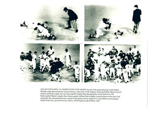 RARE 1969 NEW YORK YANKEES SEATTLE PILOTS BRAWL 8X10 PHOTO BASEBALL MLB USA - Picture 1 of 1