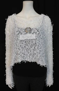 LUNATISME "DIONAEA " CARDIGAN WHITE ONE SIZE - Picture 1 of 4
