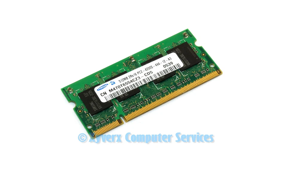 M470T6554CZ3-CD5 GENUINE SAMSUNG LAPTOP MEMORY 512MB PC2-4200S (CA63) - Image 1 of 2