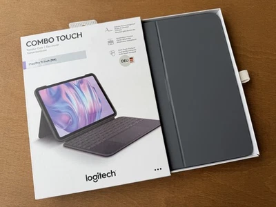 Logitech Combo Touch Tastatur-Case Grafit iPad Pro 11" (M4), DE-Layout WIE NEU!! - Bild 1 von 4