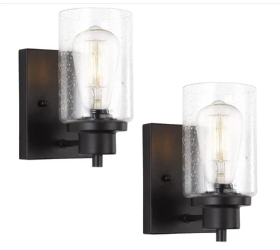 Paquete de 2 apliques de pared para tocador de baño, modernos interiores Foto 1 de 2