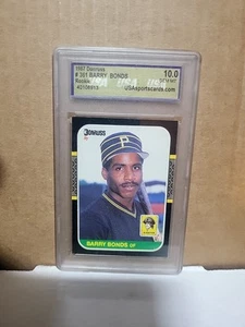 1987 donruss barry bonds rookie #361 graded bsg gem mt 10 - Picture 1 of 2