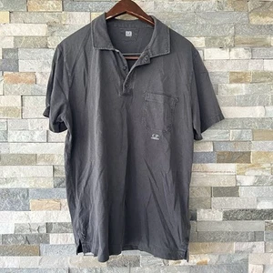 Cp Company Grey Cotton Polo Over Dyed Size Large - Foto 1 di 7