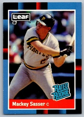 1988 Leaf Mackey Sasser Rookie Pittsburgh Pirates #28 - Image 1 of 2