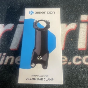 Dimension Threadless Stem Black 25.4mm 100mm Length 17 angle - Picture 1 of 3