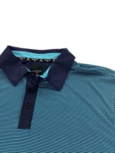 NEW Kenneth Cole Golf Collection Short Sleeve Polo Shirt Green Blue Mens Size 2X - Picture 1 of 8