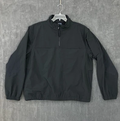Propper Soft shell Jacket Mens Large Tactical Pullover Black 1/4 Zip Job Shirt - Image 1 of 4