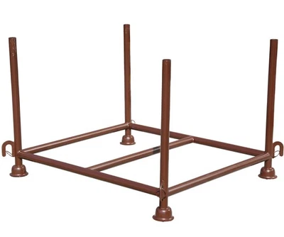 Stapelgestell Transportpalette Gerüstpalette 1200 x 1030 x 910 mm RAL8017 braun - Bild 1 von 4