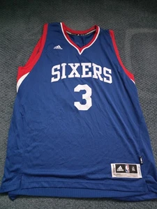 Vintage Allen Iverson #3 Adidas Philadelphia Sixers 76ers Trikot XL Basketball blau - Bild 1 von 6