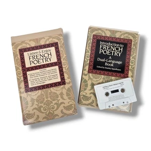 Listen and Enjoy French Poetry by Dover Staff Michel Moinot Cassette Reading VTG - Picture 1 of 11