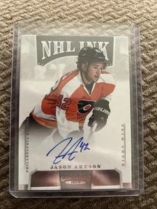 2013 PANINI CONTENDERS JASON AKESON I-JAK NHL INK AUTOGRAPH RC FLYERS - Picture 1 of 3