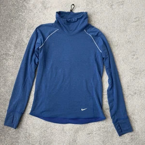 Nike Dri-FIT Pullover Womens Small Long Sleeve Running Funnel Neck Thumbholes - Picture 1 of 11