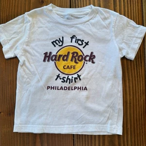 Children’s Unisex White “My First Hard Rock Cafe” Shirt- Philadelphia Size 4T - Picture 1 of 3