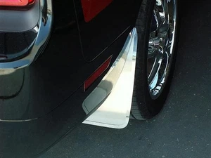 Mud Guards fits 2015-2019 Dodge Challenger [Brushed] - Picture 1 of 5