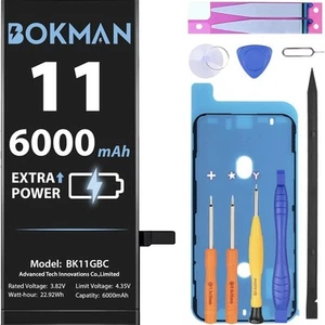Bokman Batteria per iPhone 11 con 6000mAh Ad Alta capacità - Zdjęcie 1 z 6