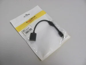 1x Delock - Adapter mini Displayport male to Displayport female Schwarz - 65554 - Bild 1 von 6