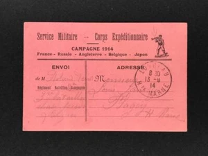 Feldpost Karte Corps Expeditionnaire Frankreich 13.9.1914 Longfau - Bild 1 von 2