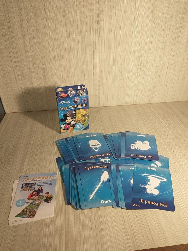 Disney Eye Found It Card Game for Boys & Girls Age 3+ Complete 57 Cards - Image 1 of 3