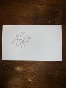 RICARDO CLARK - SOCCER - AUTOGRAPH SIGNED - INDEX CARD -AUTHENTIC -C1972