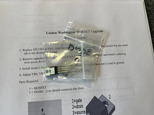 Uniden Washington MOSFET Upgrade - Picture 1 of 3