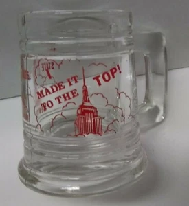 Vintage Empire State Building "I Made It To The Top" Souvenir Shot Glass - Picture 1 of 8