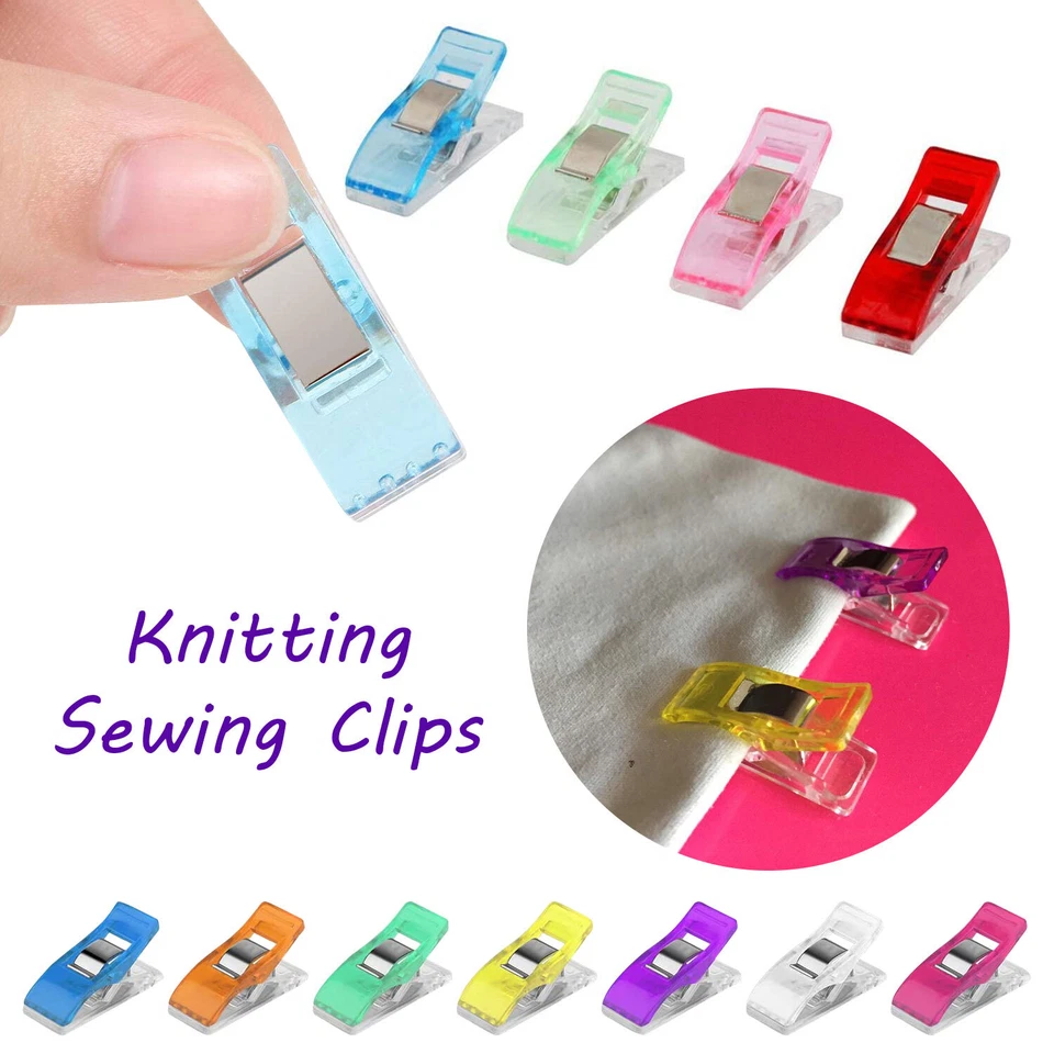 CRAFT SHOP 20-50 Set Quilter Holding Binding Plastic Clamps Clips Sewing Accessories Fabric