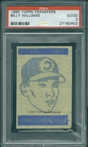 1965 Topps Transfers  Billy Williams PSA 2 (2402) - Picture 1 of 2
